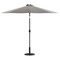 Merrick Lane Bali Patio Umbrella with Base - 9' Polyester Patio Umbrella - 30+ UV Protection - Waterproof Cement Base with 1.5" Diameter Aluminum Pole